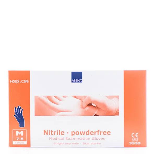 ABENA NITRIL HANDSKER (M-PUDDERFRI)