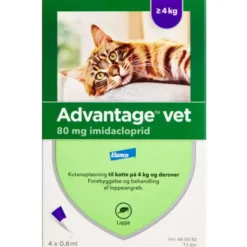 ADVANTAGE VET. OPLØSNING (KAT >4 KG)