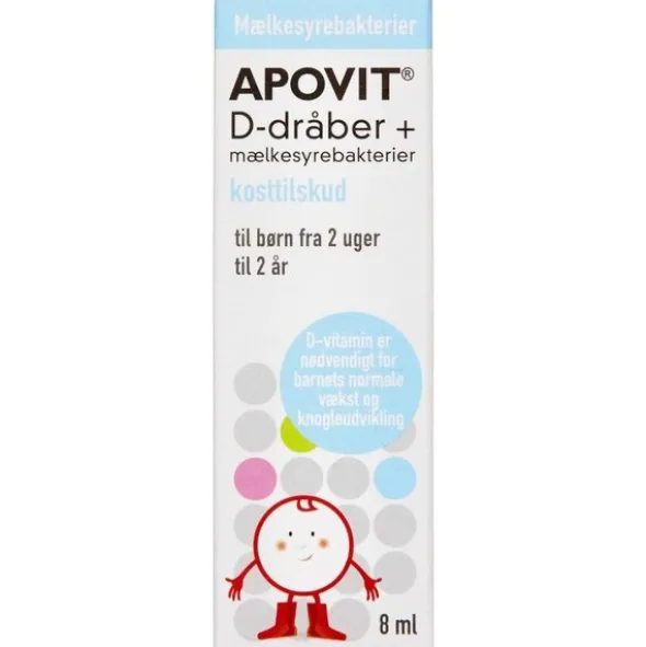 APOVIT D-DRÅBER + MÆLKESYREBAKTERIER (8 ML)