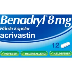 BENADRYL 8 MG 12 STK
