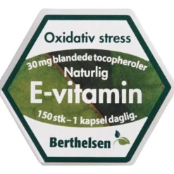BERTHELSEN NATURLIG E-VITAMIN KAPSLER