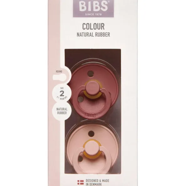 BIBS COLOUR STR2 WOODCHU/BLUSH