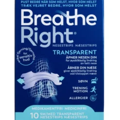 BREATHE RIGHT NÆSESTRIPS (10 STK)