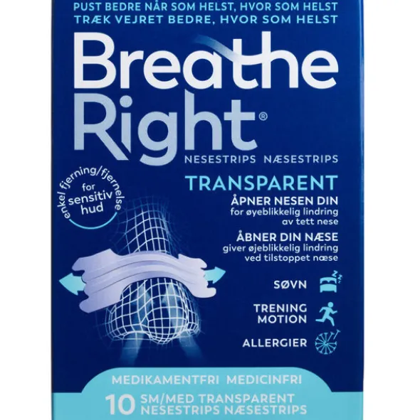 BREATHE RIGHT NÆSESTRIPS (10 STK)