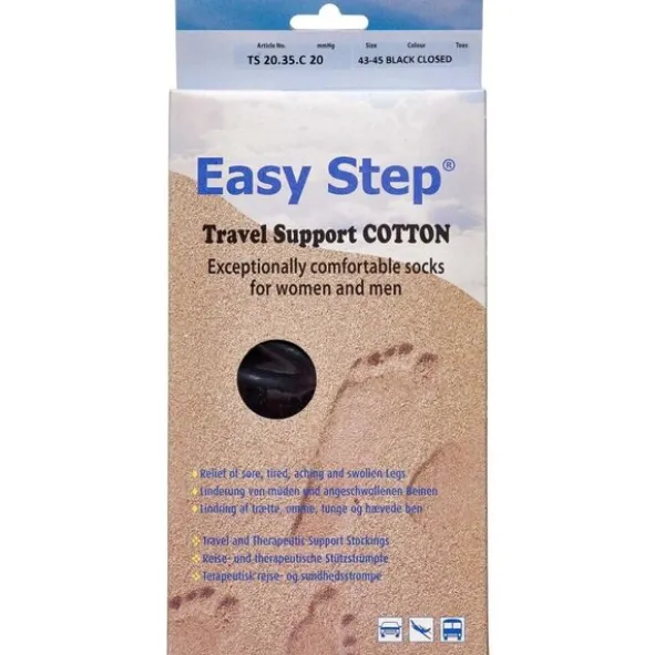 EASY STEP TRAVEL SUPPORT COTTON KNÆ (SORT/5)