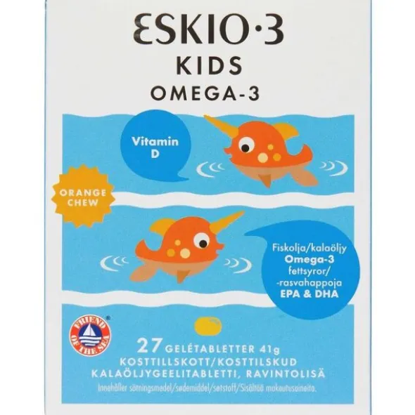 ESKIO-3 KIDS GELÉTABLETTER (ORANGE)