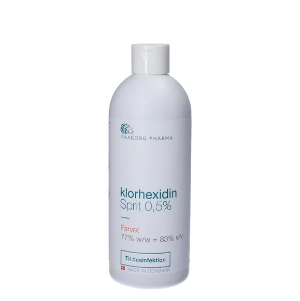 FAABORG KLORHEXIDIN FARVET SPRIT 0,5% (500 ML)