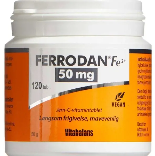 FERRODAN FE2 + 50 MG TABLETTER
