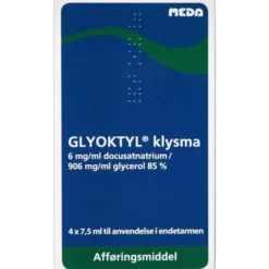 GLYOKTYL KLYSMA 4 * 7,5 ML