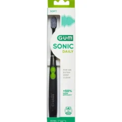 GUM SONIC DAILY TANDBØRSTE (SORT)