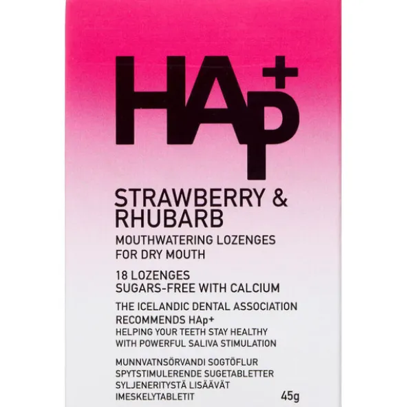 HAP+ TABLETTER - JORDBÆR/RABAR