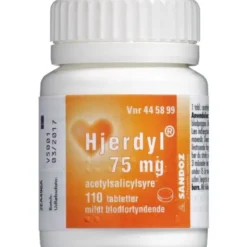 HJERDYL 75 MG 110 STK