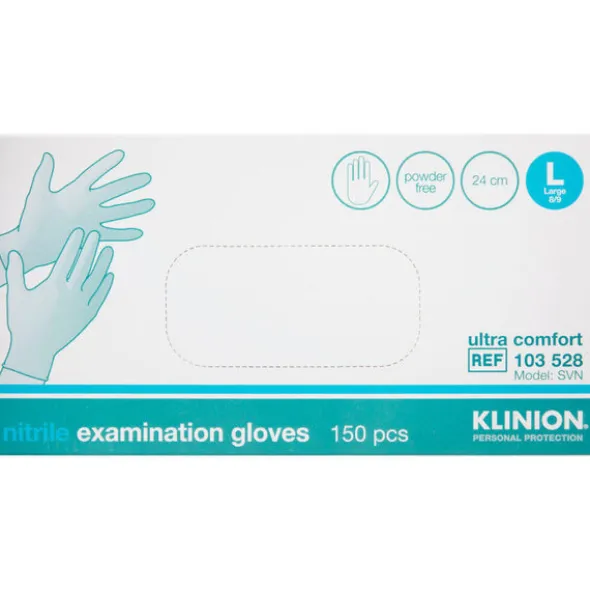 KLINION PROTECTION NITRILE HANDSKER (L-PUDDERFRI)