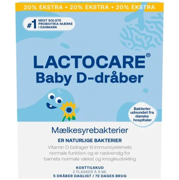 LACTOCARE BABY DRÅBER (2 X 9 ML)