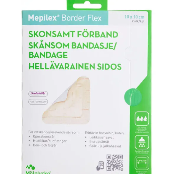 MEPILEX BORDER FLEX 10X10CM