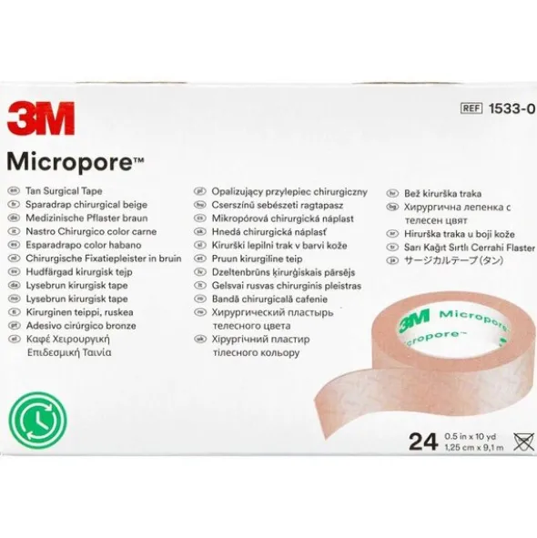3M MICROPORE PAPIRTAPE (BEIGE/1,25 CM)