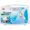 3M MICROPORE PAPIRTAPE M. DISPENSER (HVID, 1,25 CM)