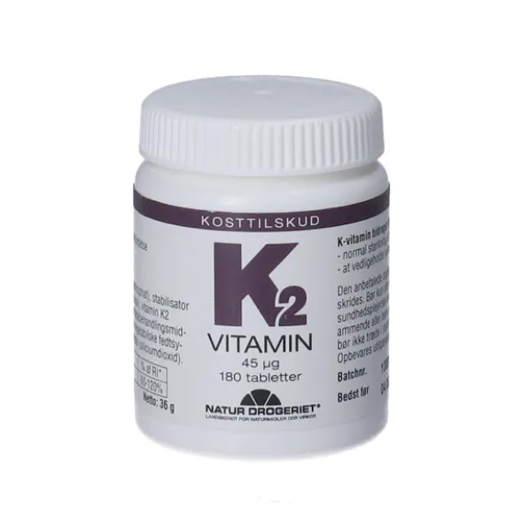 NATURDROGERIETS K2-VITAMIN TABLETTER