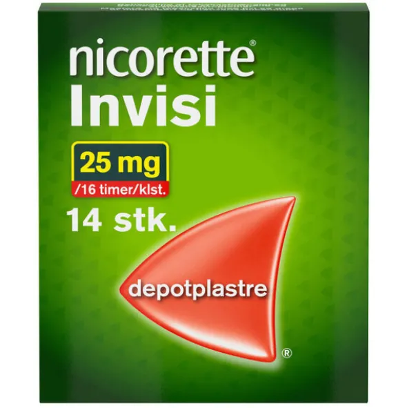 NICORETTE INVISI PLASTER 25MG 14 STK