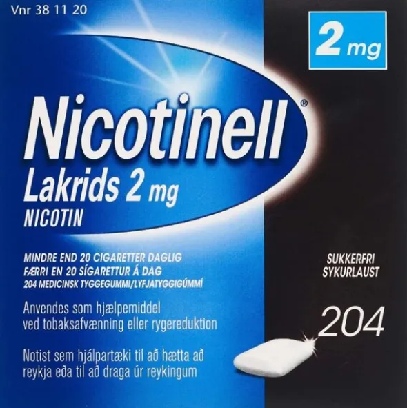 NICOTINELL LAKRIDS 2 MG 204 STK