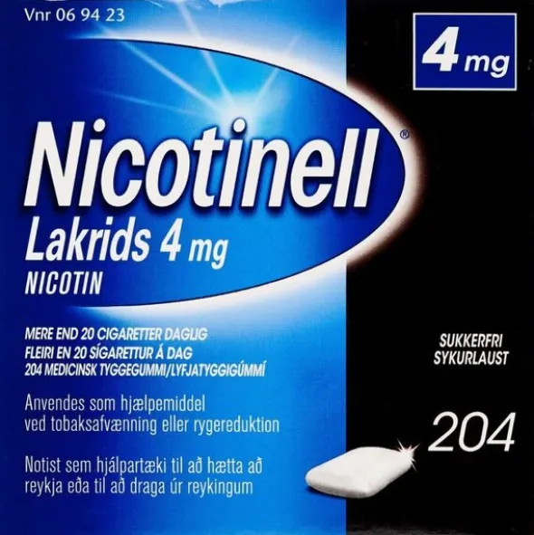 NICOTINELL LAKRIDS 4 MG 204 STK