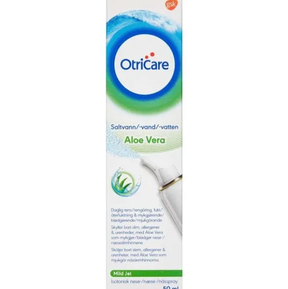 OTRICARE SALTVAND MED ALOE VERA