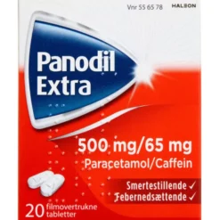 PANODIL EXTRA 500+65 MG 20 STK