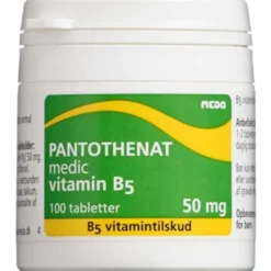 PANTOTHENAT VITAMIN B5 TABLETTER