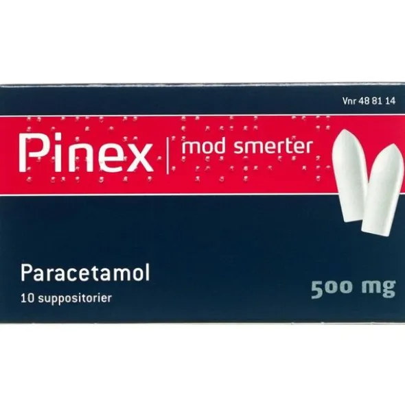 PINEX SUPP. 500 MG BLISTER