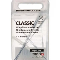TANDEX CLASSIC MELLEMRUMSBØRSTE (SORT)