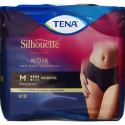 TENA SILHOUETTE NOIR UNDERWEAR PANTS (M)