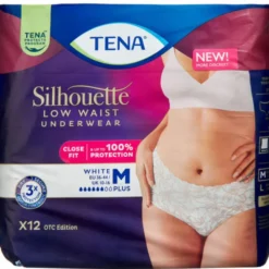 TENA SILHOUETTE PLUS HVID M