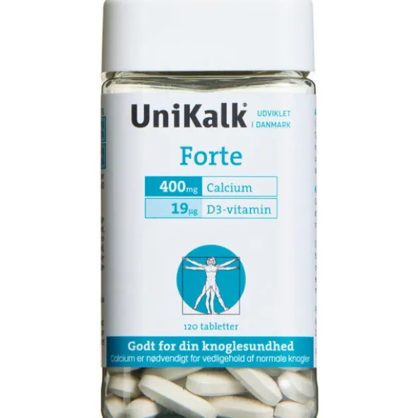 UNIKALK FORTE TABLETTER (120 STK)