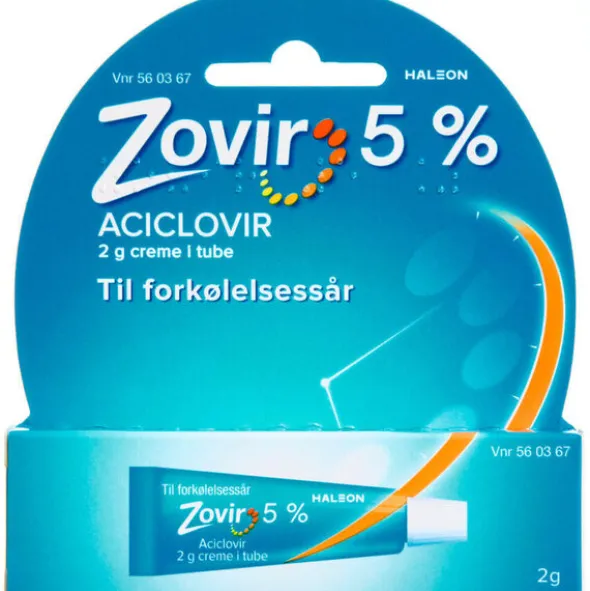 ZOVIR CREME 2 G TUBE